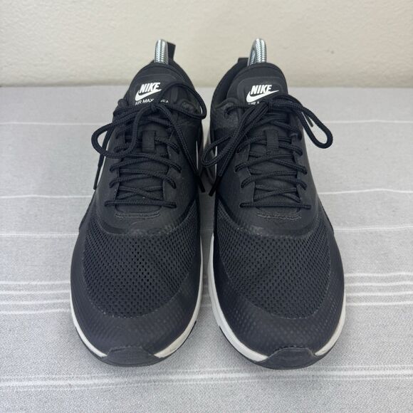 Women’s Nike Air Max Thea Lace Up Running Shoes Sneakers Black Summit White 9.5 - Picture 5 of 14